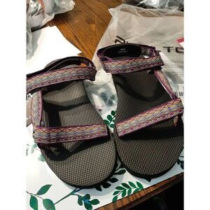 New Men's Size 5 Purple Black Pulltop Cloud Walk Jolin Summer Sandals Sh…